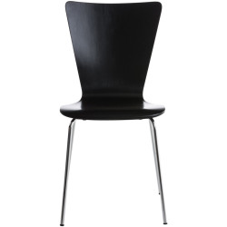 Chaise visiteur Aaron noire