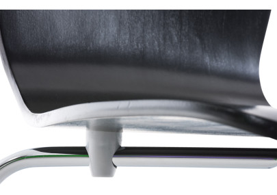 Chaise visiteur Aaron noire