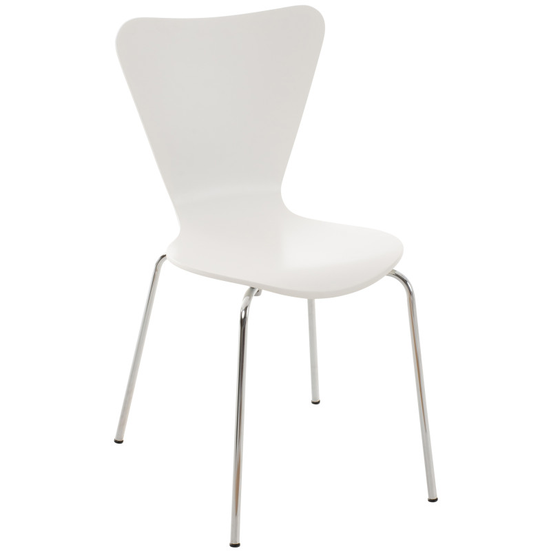 Chaise visiteur Calisto blanche