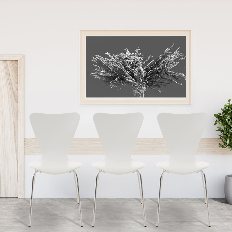 Chaise visiteur Calisto blanche