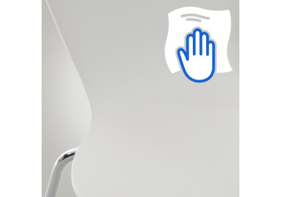 Chaise visiteur Calisto blanche