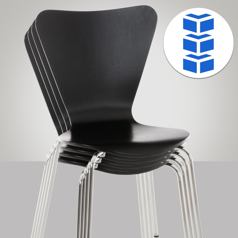 Chaise visiteur Calisto noire