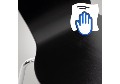 Chaise visiteur Calisto noire