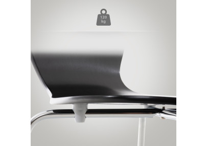 Chaise visiteur Calisto noire