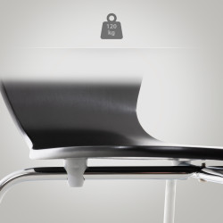 Chaise visiteur Calisto noire