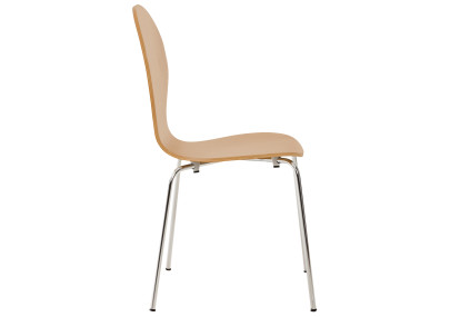 Lot de 2 chaises visiteurs en chêne Diego