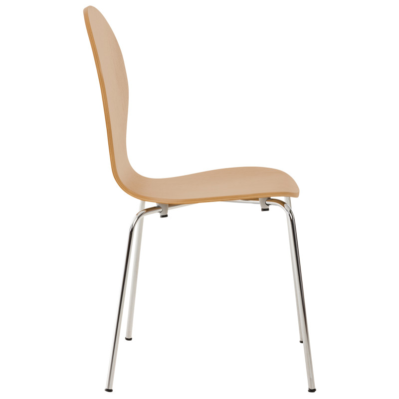 Lot de 2 chaises visiteurs en chêne Diego