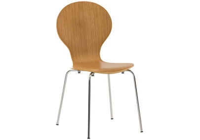 Lot de 2 chaises visiteurs en chêne Diego