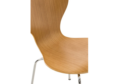 Lot de 2 chaises visiteurs en chêne Diego