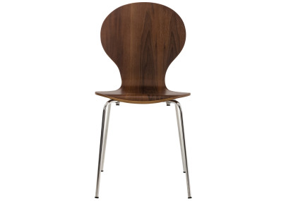 Lot de 2 chaises visiteurs Diego en noyer