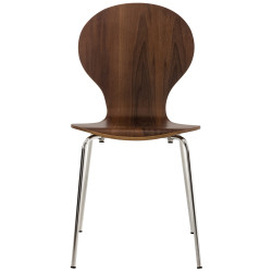 Lot de 2 chaises visiteurs Diego en noyer