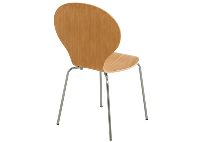 Ensemble de 4 chaises visiteurs en chêne Diego