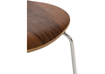 Ensemble de 4 chaises visiteurs Diego en noyer