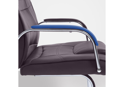 Chaise visiteur Attila marron