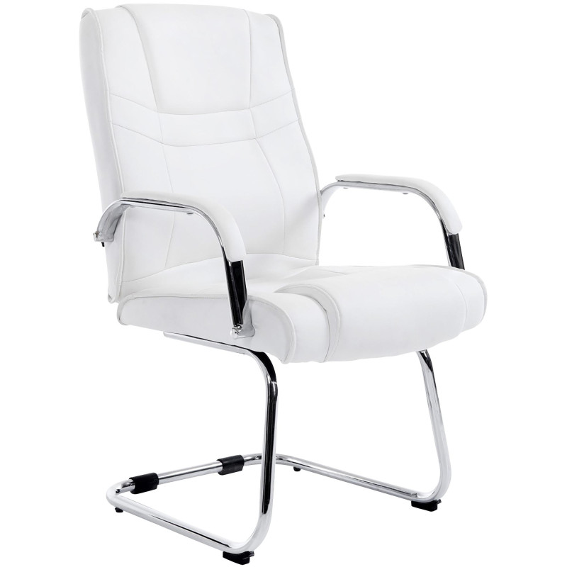 Chaise visiteur Attila blanche
