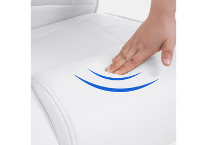 Chaise visiteur Attila blanche