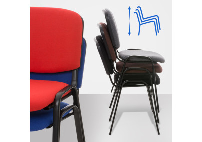 Chaise visiteur Ken tissu crème