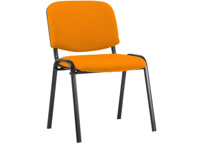 Chaise visiteur Ken en tissu orange