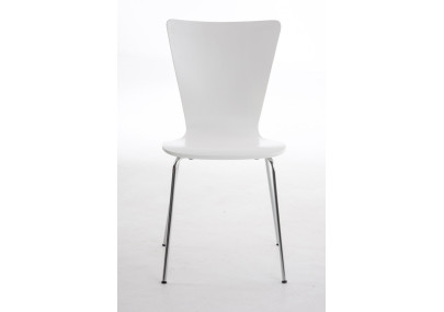 Lot de 2 chaises visiteurs Aaron blanc