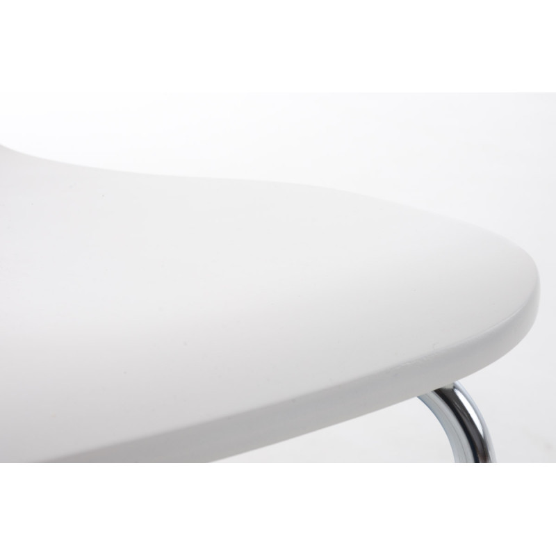 Lot de 2 chaises visiteurs Aaron blanc