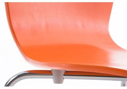Lot de 2 chaises visiteurs Aaron orange