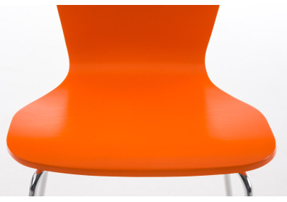 Lot de 2 chaises visiteurs Aaron orange