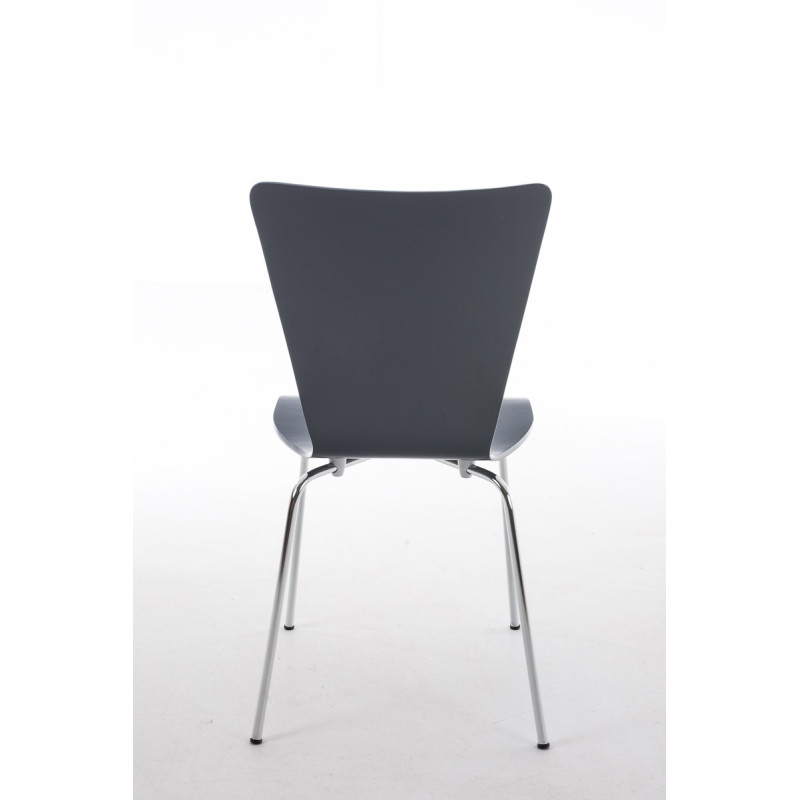 Lot de 2 chaises visiteurs Aaron grises