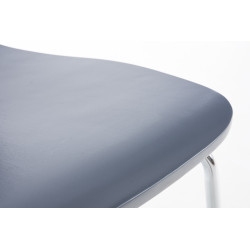 Lot de 2 chaises visiteurs Aaron grises