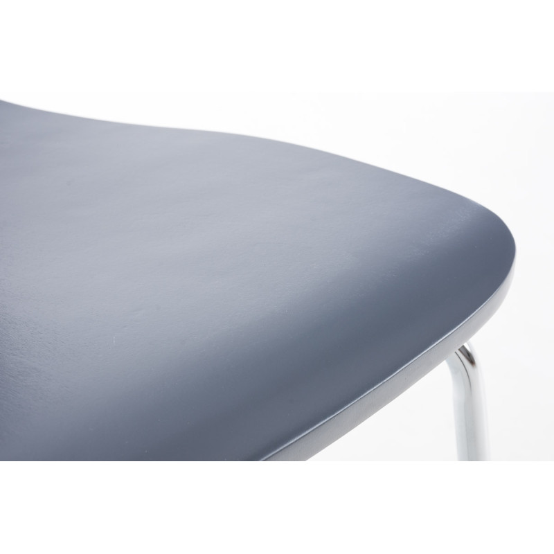 Lot de 2 chaises visiteurs Aaron grises