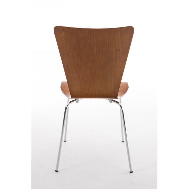 Lot de 2 chaises visiteurs Aaron marron