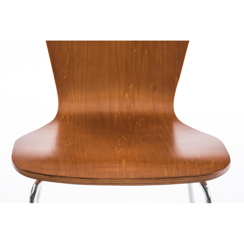 Lot de 2 chaises visiteurs Aaron marron