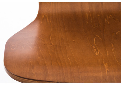 Lot de 2 chaises visiteurs Aaron marron