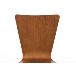 Ensemble de 4 chaises visiteurs Aaron marron