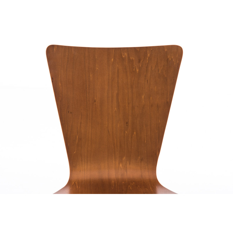 Ensemble de 4 chaises visiteurs Aaron marron