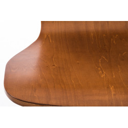 Ensemble de 4 chaises visiteurs Aaron marron