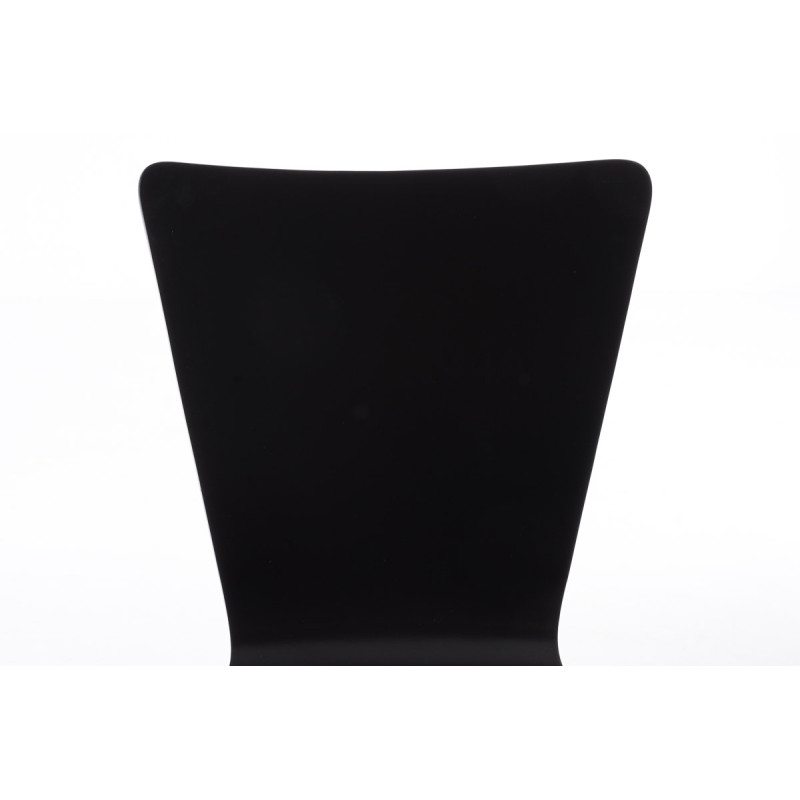Lot de 4 chaises visiteurs Aaron en noir