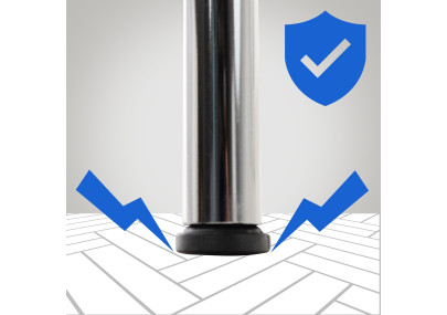 Lot de 2 chaises visiteurs Calisto noir