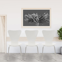 Lot de 4 chaises visiteurs Calisto en blanc