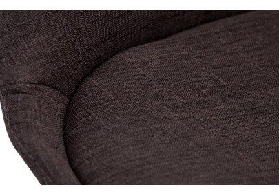 Chaise visiteur Borneo V2 Natura tissu gris foncé