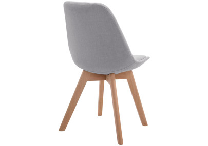 Chaise visiteur Borneo V2 Natura tissu gris