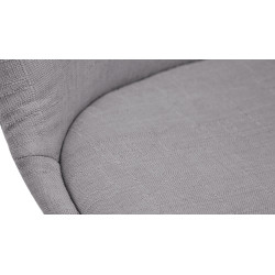 Chaise visiteur Borneo V2 Natura tissu gris
