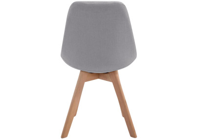 Chaise visiteur Borneo V2 Natura tissu gris