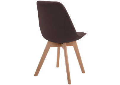 Chaise visiteur Borneo V2 Natura tissu marron