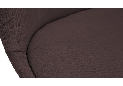 Chaise visiteur Borneo V2 Natura tissu marron