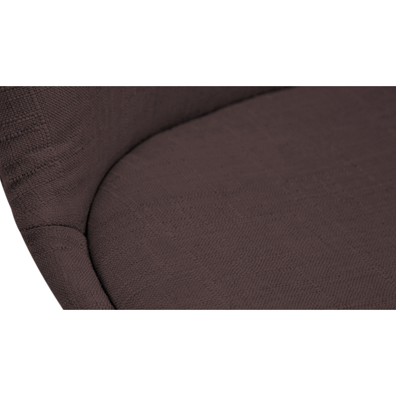 Chaise visiteur Borneo V2 Natura tissu marron