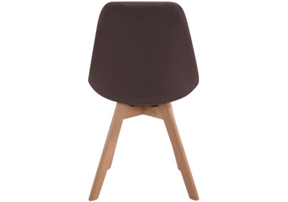 Chaise visiteur Borneo V2 Natura tissu marron