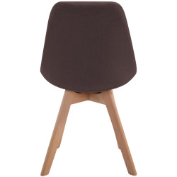 Chaise visiteur Borneo V2 Natura tissu marron