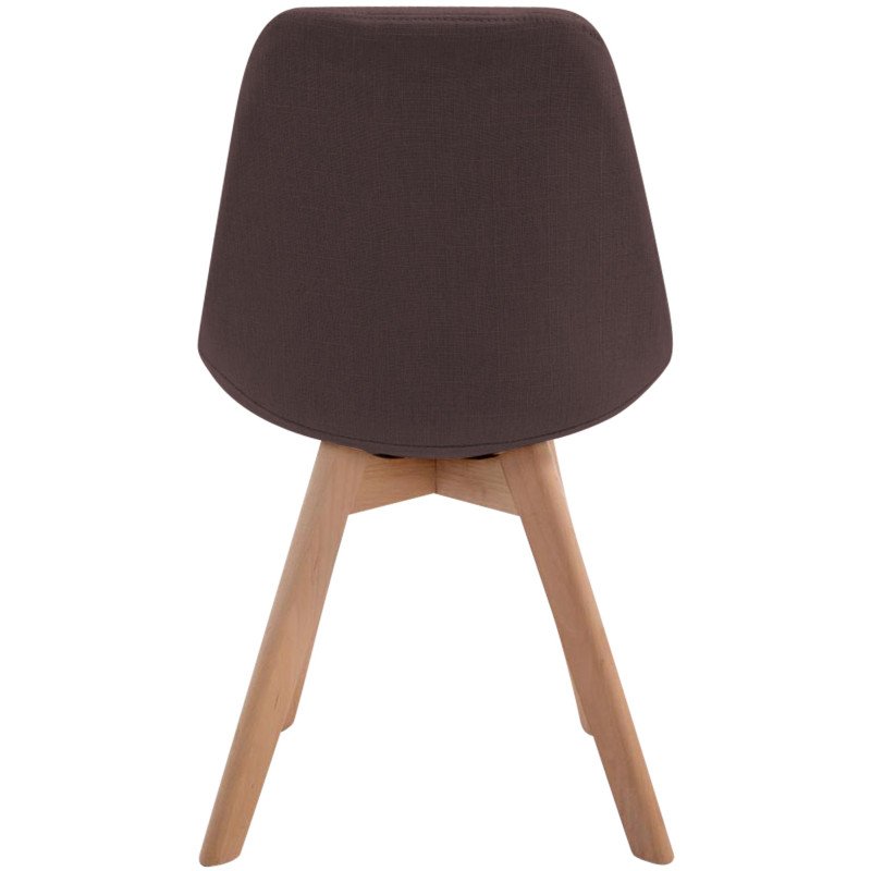 Chaise visiteur Borneo V2 Natura tissu marron