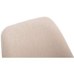 Chaise visiteur Borneo V2 Natura tissu crème