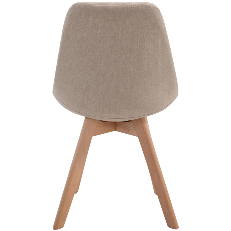 Chaise visiteur Borneo V2 Natura tissu crème